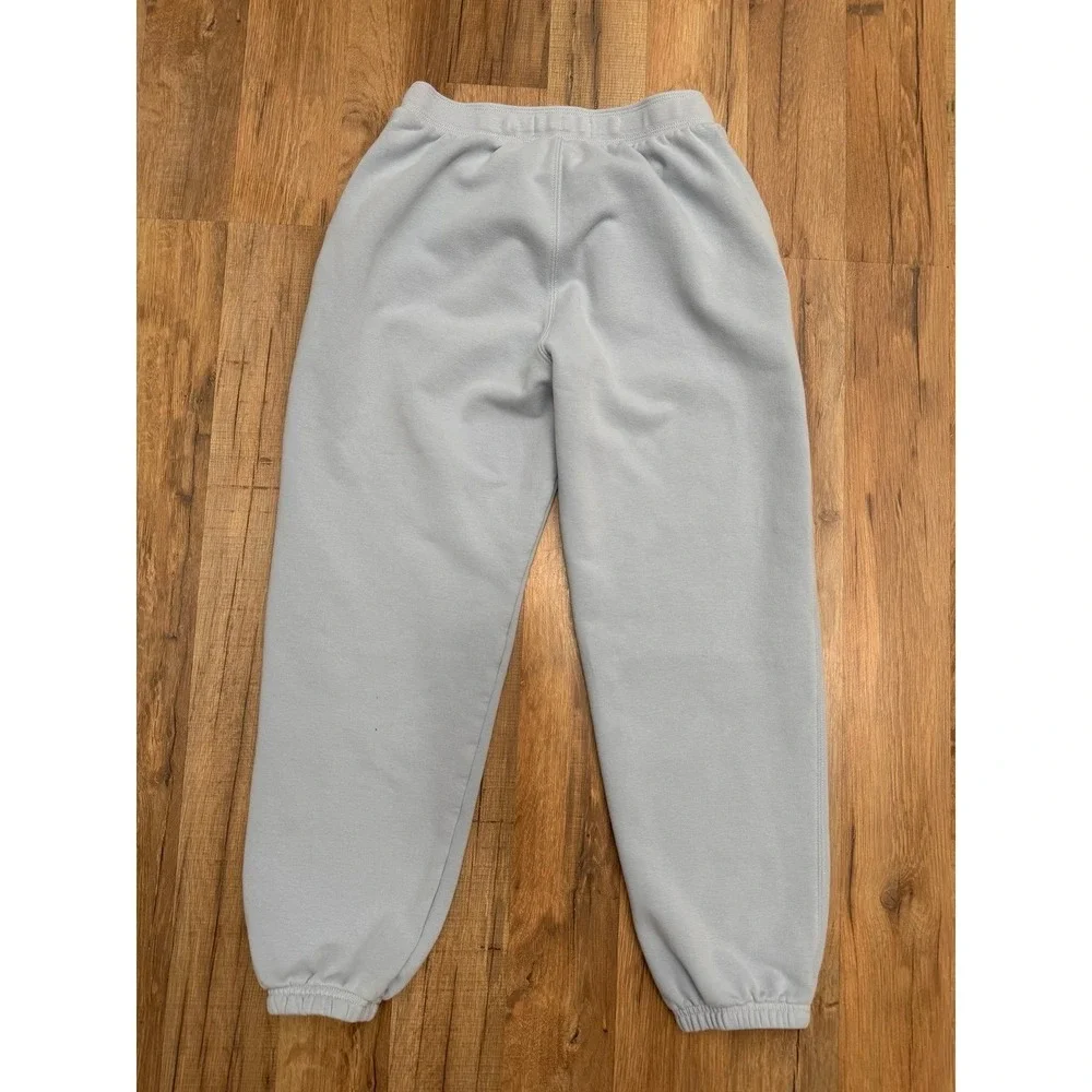 Athleta Girl Retroactive Jogger Pants Youth Large 12 Blue Fleece Lined